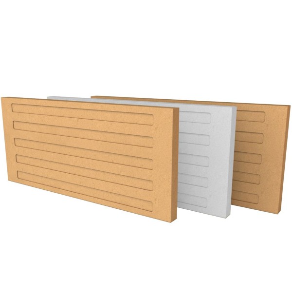 Accumulation Fireboard Stripe - Yellow 500mm x 220mm