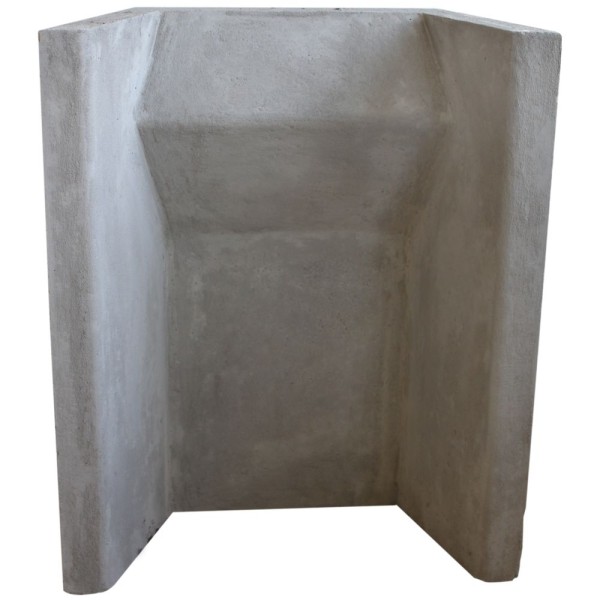 18'' Heat Resistant Concrete Fireback