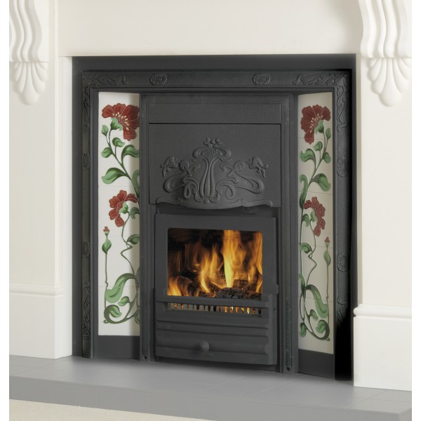 Oxford Cast Iron Tiled Insert Integra Black