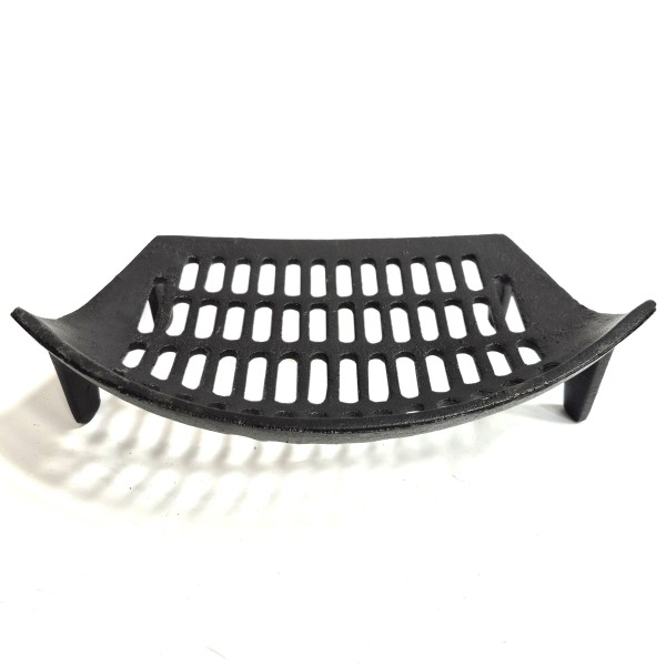 16 Inch Curved Fire Grate 4 Legs - Cast Iron