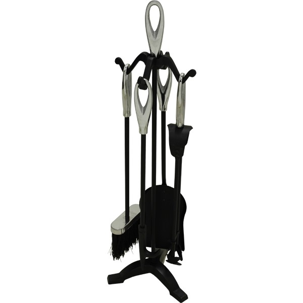 25'' Loop Top Companion Set - Black & Chrome Plated