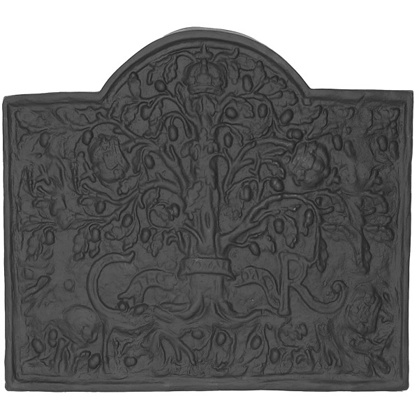 Royal Oak Large Cast Iron Fire Back 42.25'' wide - Cast Iron