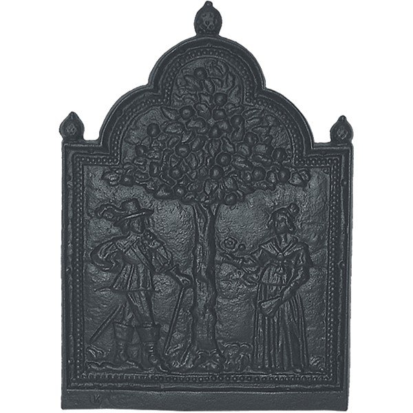 Tree of Life Cast Iron Fire Back 19.5'' wide - Cast Iron