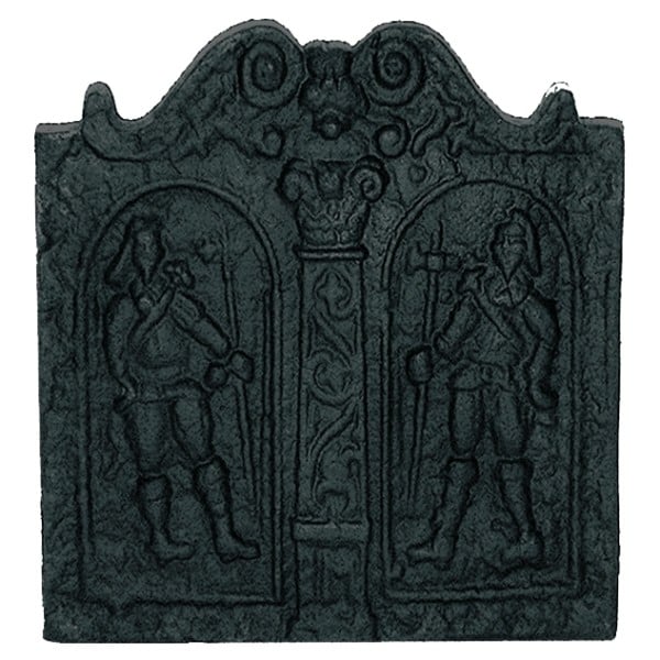 Pikemen Cast Iron Fire Back 24.25'' Wide - Cast Iron