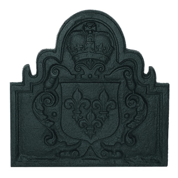 Shield Cast Iron Fire Back 24'' Wide - Cast Iron