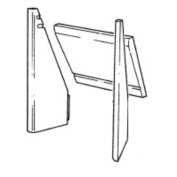 Baxi Burnall Spare - Three Piece Fireback (16'' - 18'')