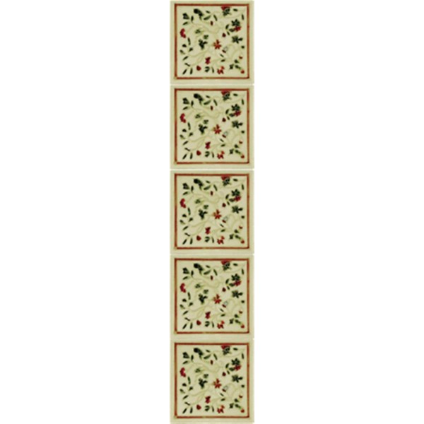 HEB231 / LGC094 Fireplace Tiles - Tube Lined (Set of 10)