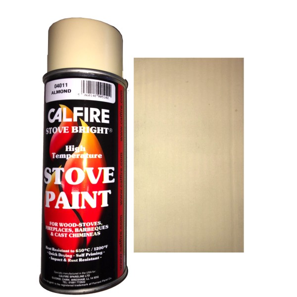 Stovebright High Temperature Paint - 6283 (400ml Aerosol) - Almond