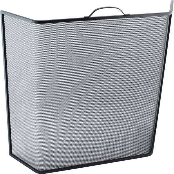 24'' Bent Fire Screen - The Noble Collection - Black