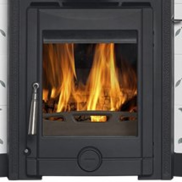 cast tec Integra tiled Solid Fuel Inset Multi Fuel Stove