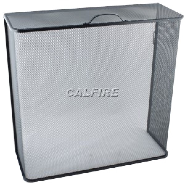 24'' Box Closed Fire Screen - The Noble Collection - Black