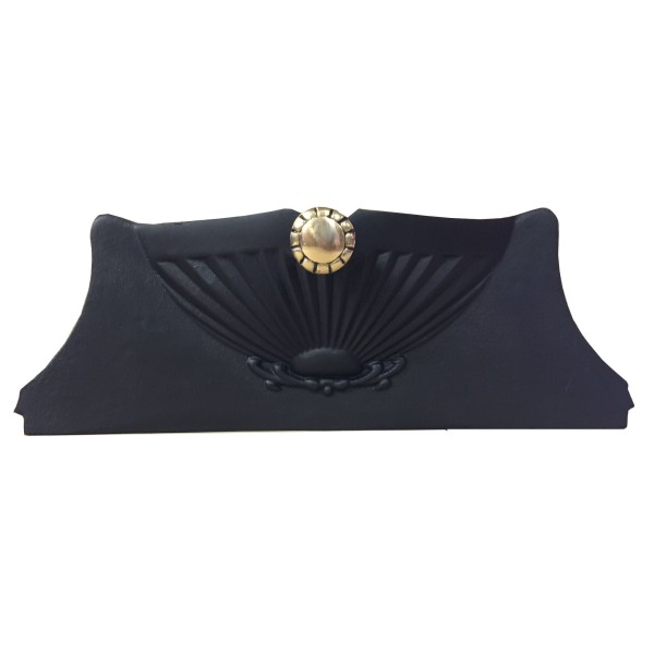 Small Victorian Ashpan Cover - Matt Black