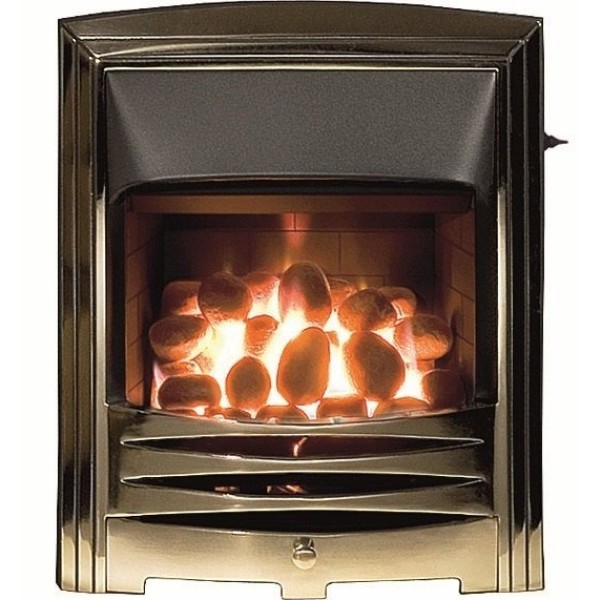 Solaris Open Fronted Convector Gas Fire Gold