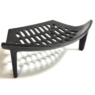 14 Inch Curved Fire Grate 4 Legs - Cast Iron ##SALE