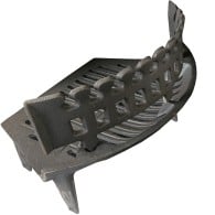 16 Inch 24B Fire Grate 4 Legs (Inc Up Stand) - Cast Iron