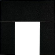 37'' X 37'' Slabbed Granite Back Panel with 16.5'' x 22.5'' Cut Out (For Solid Fuel)