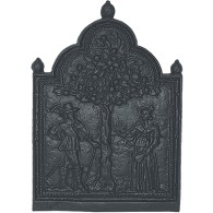 Tree of Life Cast Iron Fire Back 19.5'' wide - Cast Iron