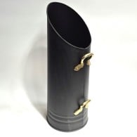 Norfolk Hod Coal Bucket - Black & Solid Brass