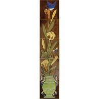 HEB095 / LGC086 Fireplace Tiles - Tube Lined (Set of 10)