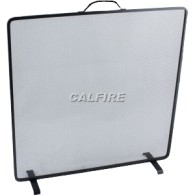 24'' Flat Square Fire Screen - The Noble Collection - Black