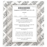 Evergreen ST 0311/1012 Larch Stove Glass ((155 x 135))