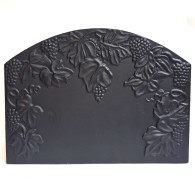 Grape Vine Cast Iron Fire Back 26.75'' Wide - Cast Iron
