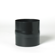 5'' Diameter X 0.12M Male-Male Fitting / Double Spigot - Matt Black
