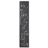 Mediterranean Poppy Highlighted Cast Iron Fireplace Sleeves (2 Sleeves)
