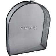 Custom Size Arched Box Fire Screen - The Noble Collection - Black