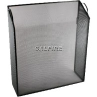 Custom Size Sloping Box Fire Screen - The Noble Collection - Black