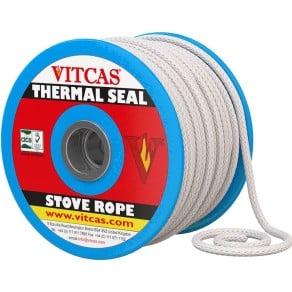 Woodburner Stove Rope Seal - Heat Resistant Fire Rope - 6mm to 25mm (Price per Metre)