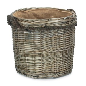 Round Log Basket - Small - Antique Wash