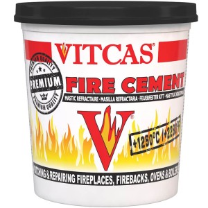 Vitcas Premium Fire Cement 2kg - Black