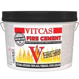 Vitcas Premium Fire Cement 5kg - Black
