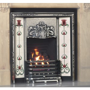 Oxford Cast Iron Tiled Insert - Highlight Polished, Without Cast Back