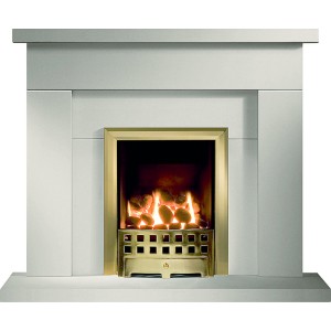 Durrington 42'' Fireplace Suite - Portuguese Limestone,