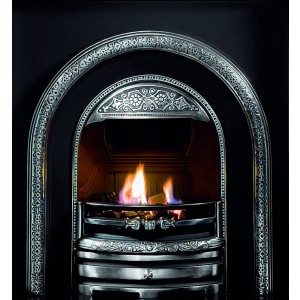 Bolton Arched Cast Iron Insert (No Back) - Highlighted,