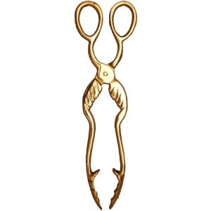 Solid Brass Coal Tongs - Solid Brass
