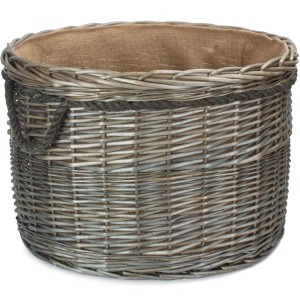 Round Log Basket - Large - Antique Wash