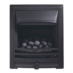 Solaris HE Glass Fronted Convector Gas Fire - Black,Slide,