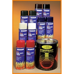 64E Gas Vent Pipe Paint - 200 (400ml Aerosol) - Black Ebony