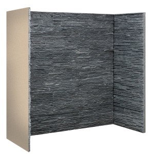 Waterfall Charcoal Slate Chamber Set (3 pieces, Both sides and back)