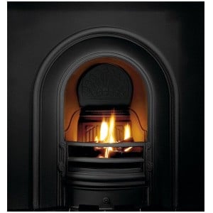Coronet Arched Cast Iron Insert - Black