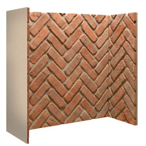 Rustic Herringbone Chamber Set (3 pieces, Both sides and back)