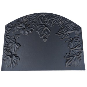 Grape Vine Cast Iron Fire Back 26.75'' Wide - Cast Iron