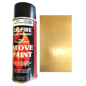 Stovebright High Temperature Paint - 6302 (400ml Aerosol) - Gold