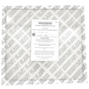 Portway 3 contemporary Stove Glass ((271mm x 253mm))