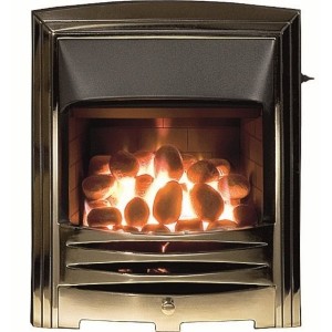 Solaris Open Fronted Convector Gas Fire Gold