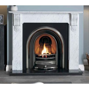 Kingston 56'' Fire Surround - Carrara Marble,
