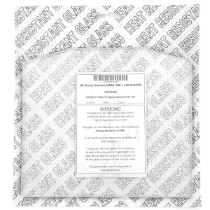 Uk Stoves Sunrain JA061 Stove Glass ((240mm x 210mm))